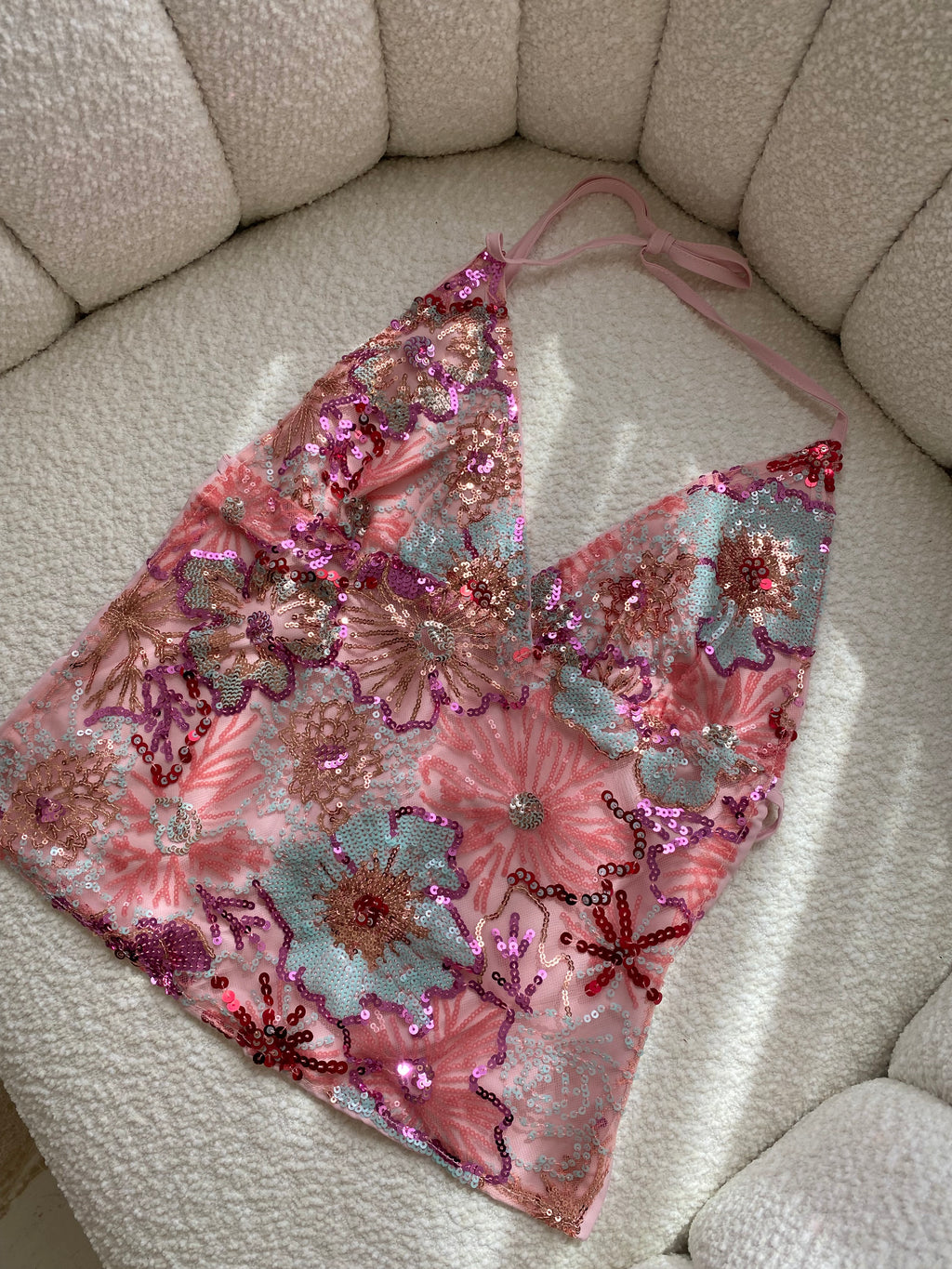 Bloom Sequin Halter