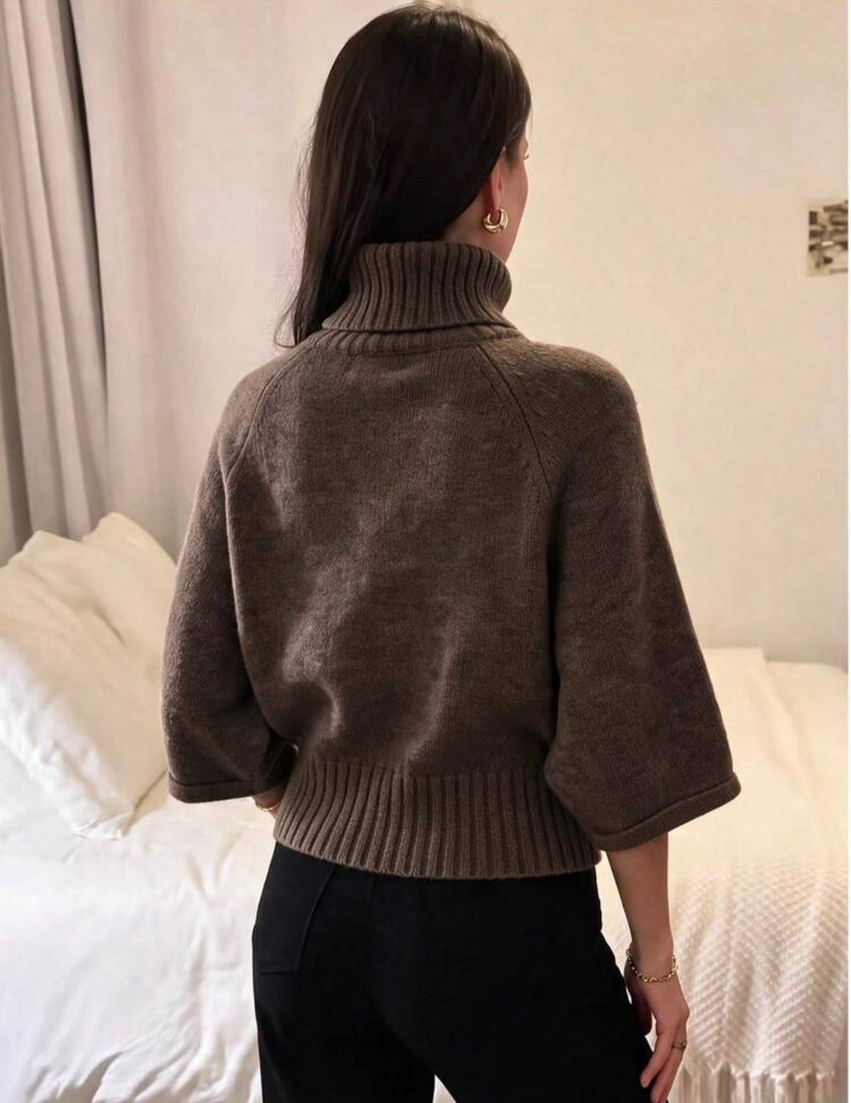 Chocolate knit top