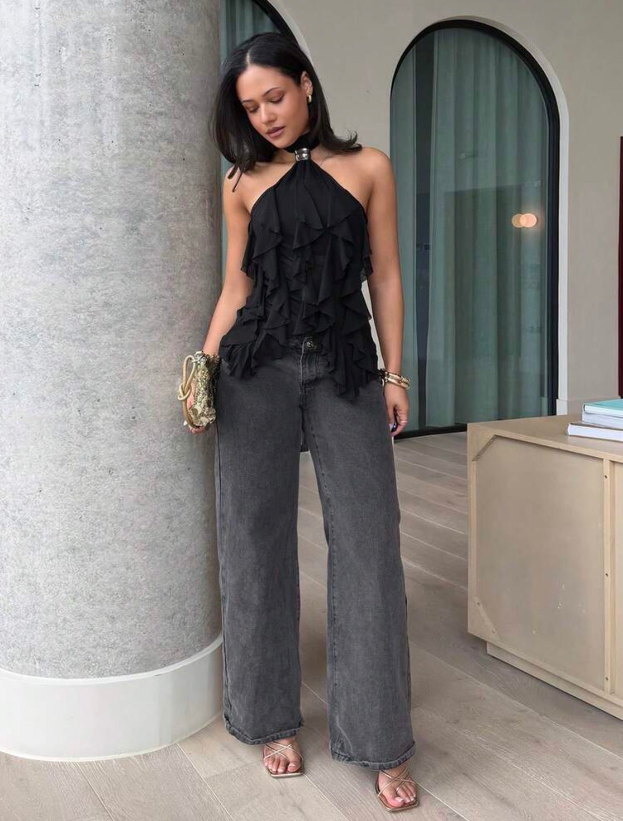 Rhea Ruffle Top