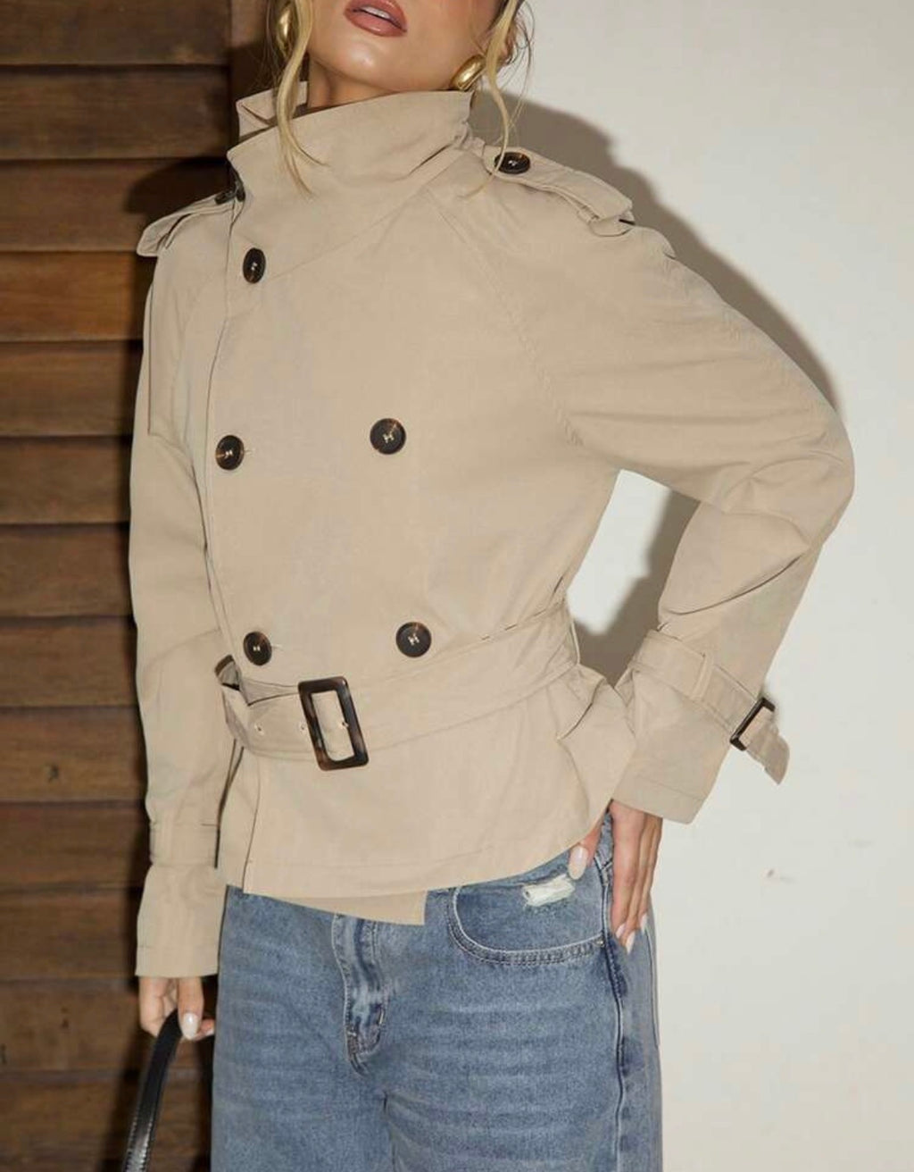 Cropped Trench Jacket
