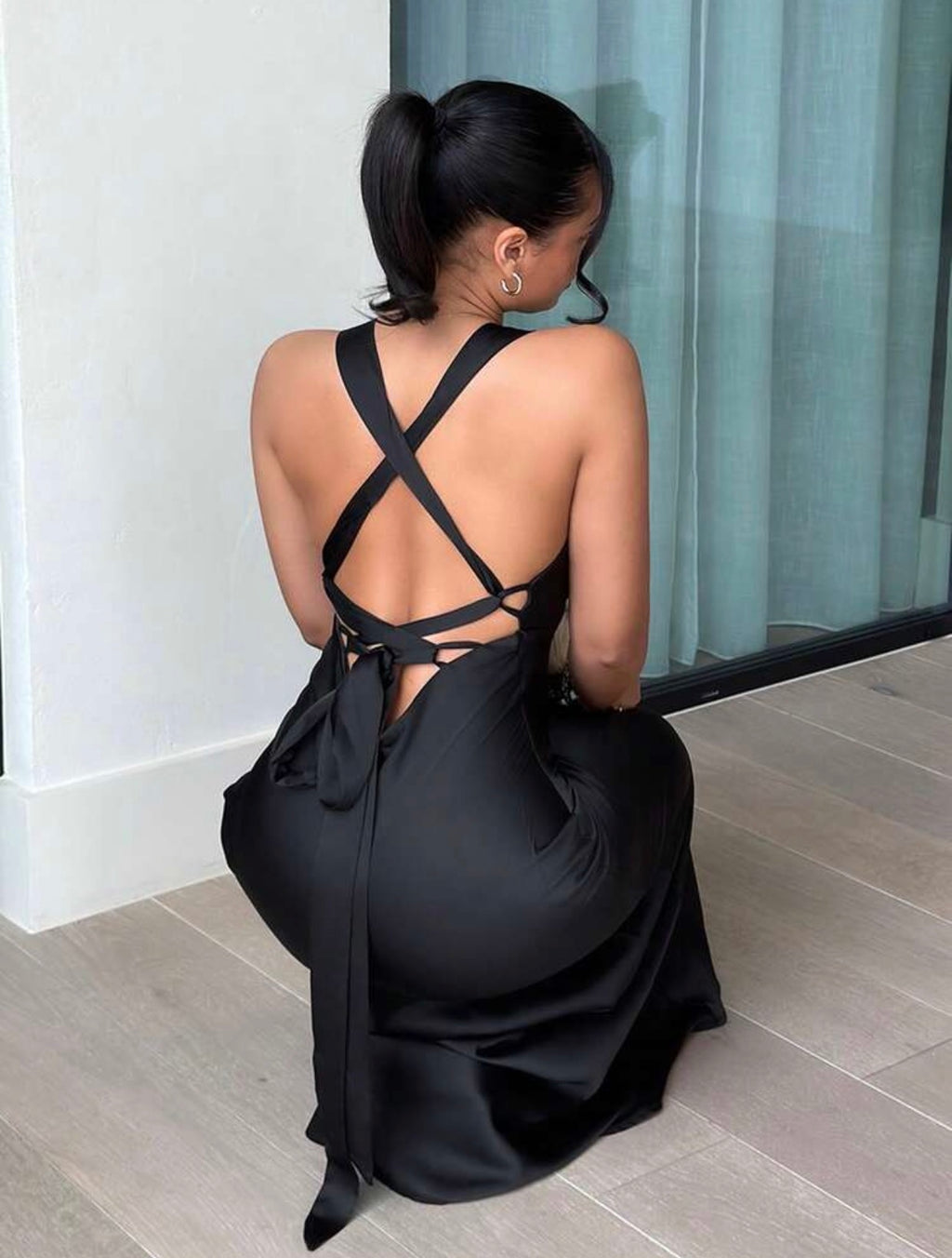 Raven Silk Dress