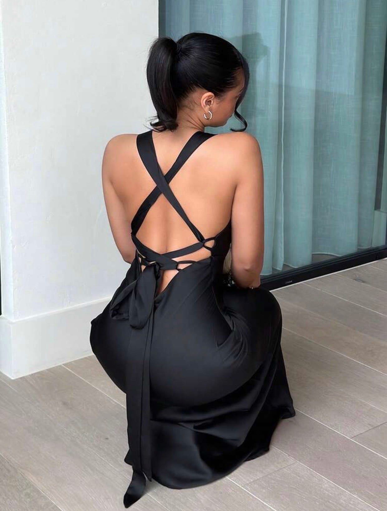 Raven Silk Dress