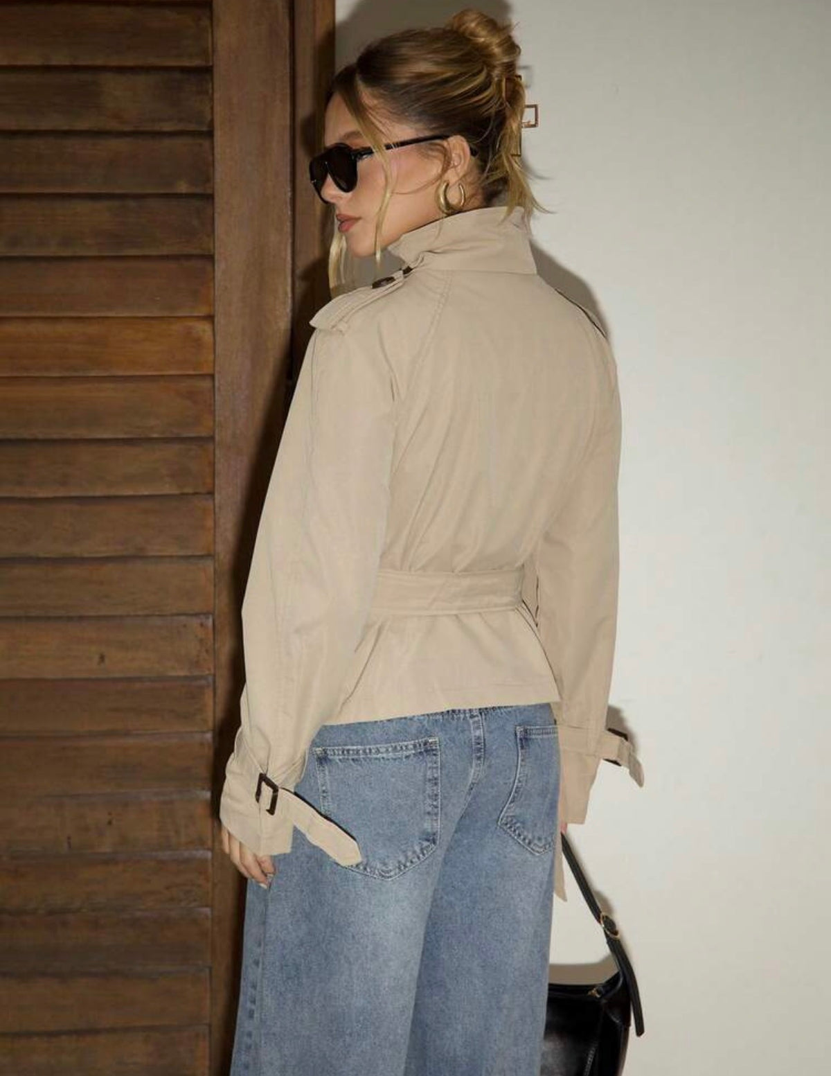 Cropped Trench Jacket