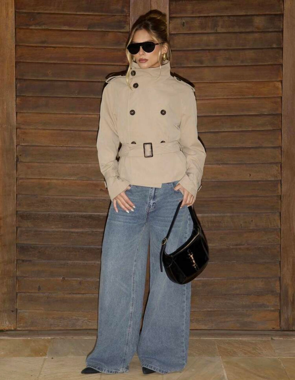 Cropped Trench Jacket