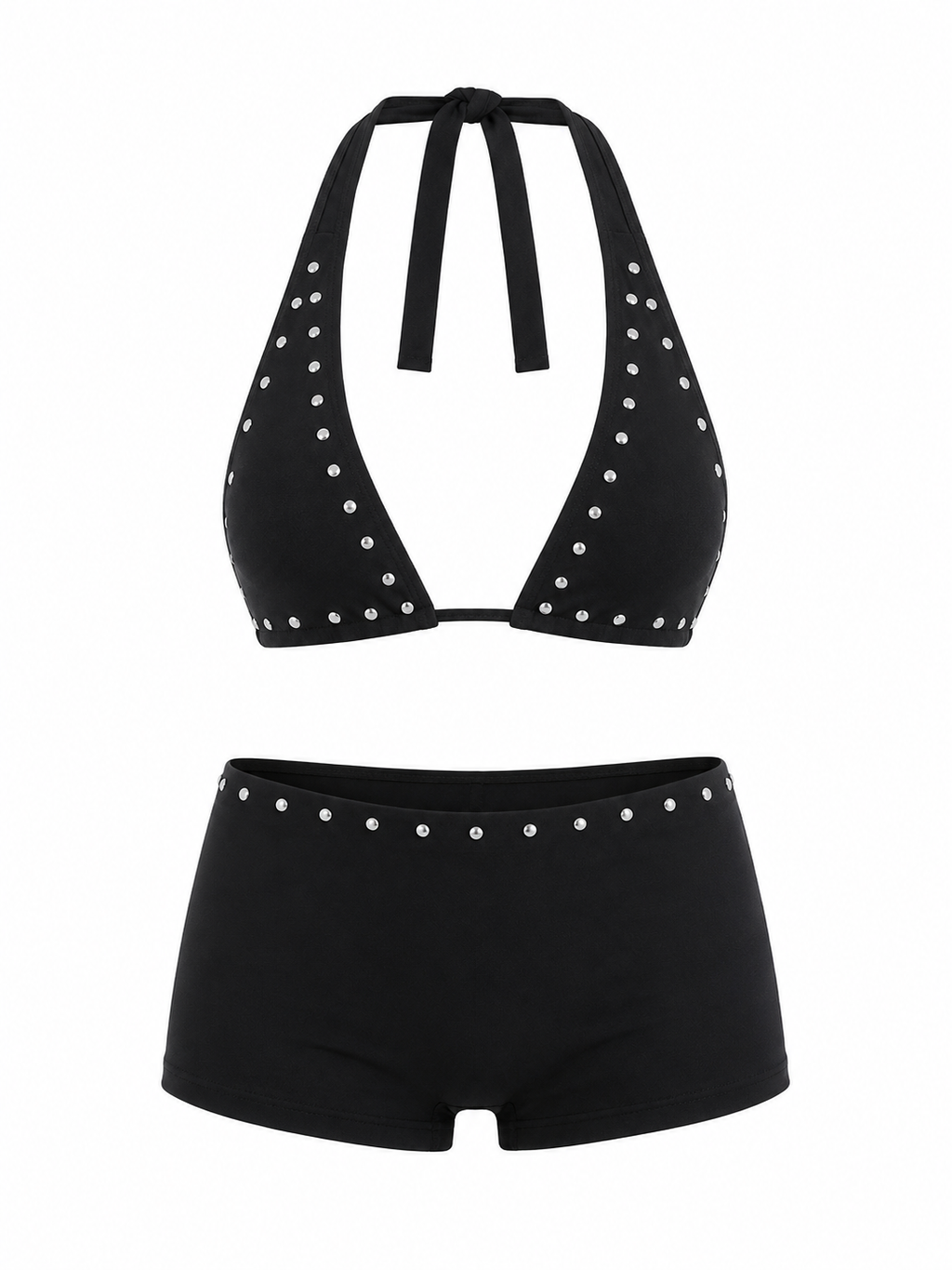 Noir Stud Bikini Set